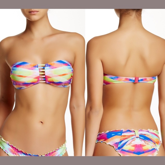 NWT Seafolly Prismatic Bandeau Swim Top [SZ 10 US  ] No straps‎ - Picture 1 of 6